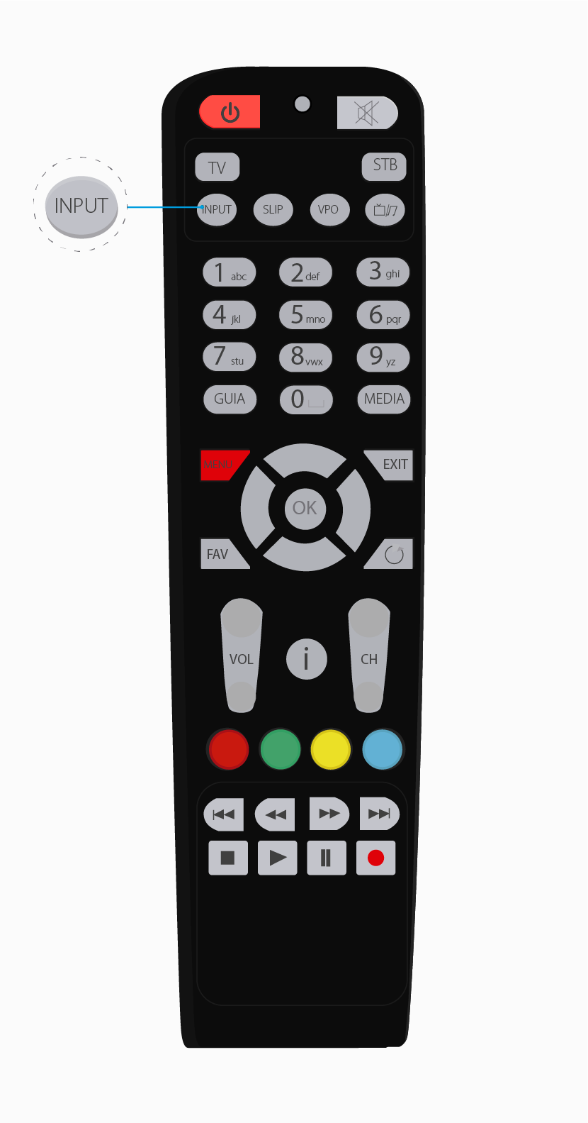 aw-como utilizar el control para el televisor y el decodificador une