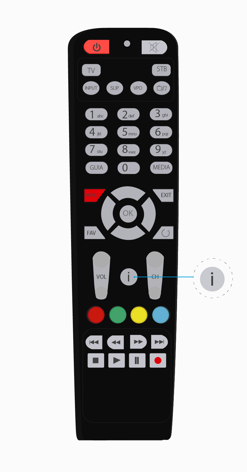 aw-manual control remoto Universal tigo une