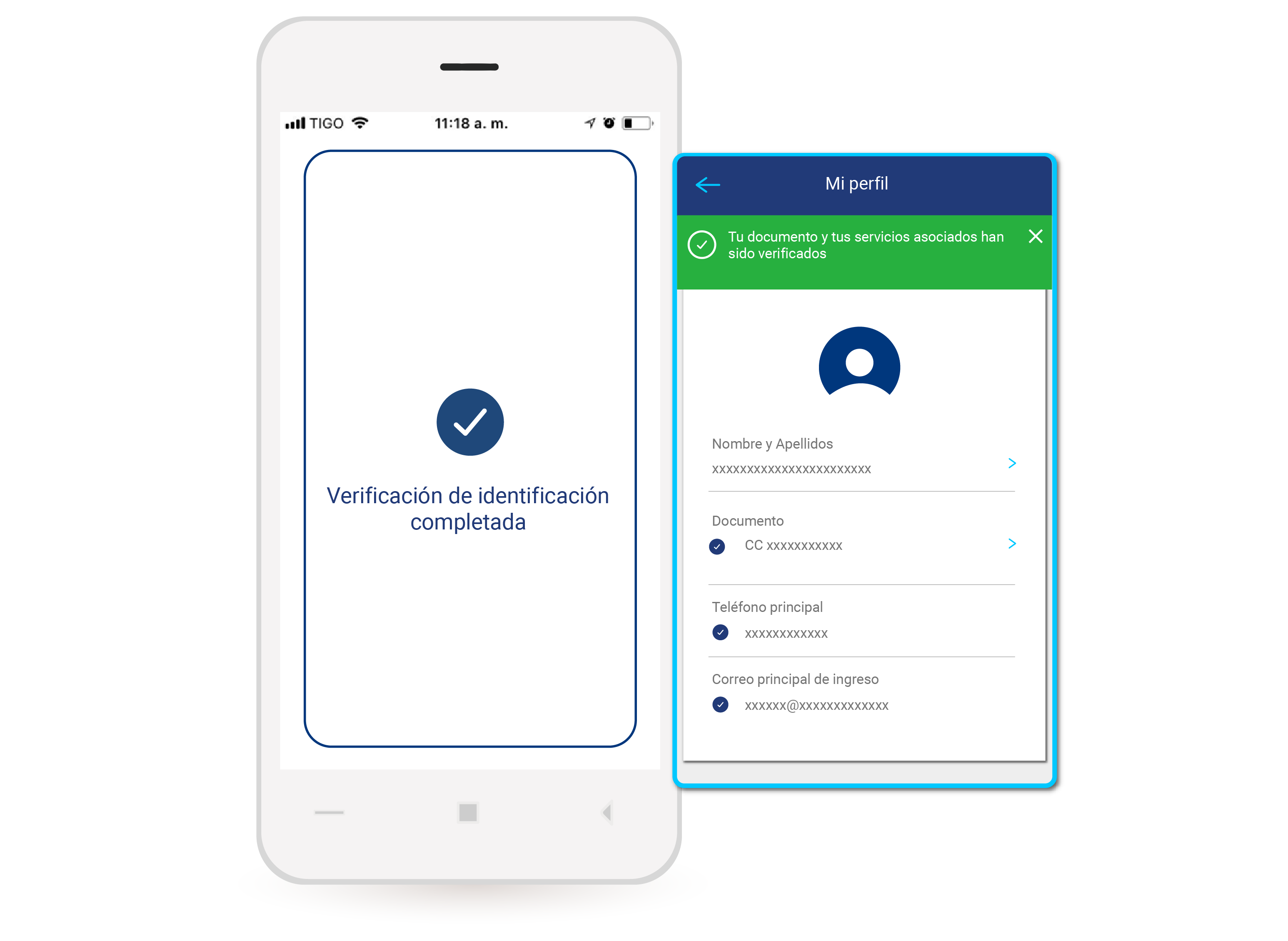 aw-verificacion de cuenta mi tigo app