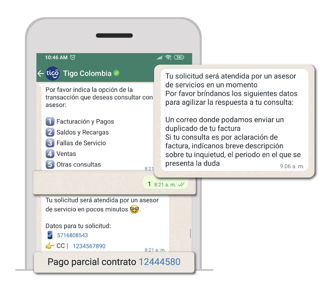 aw-ayuda de asesor para pagar abono a factura tigo