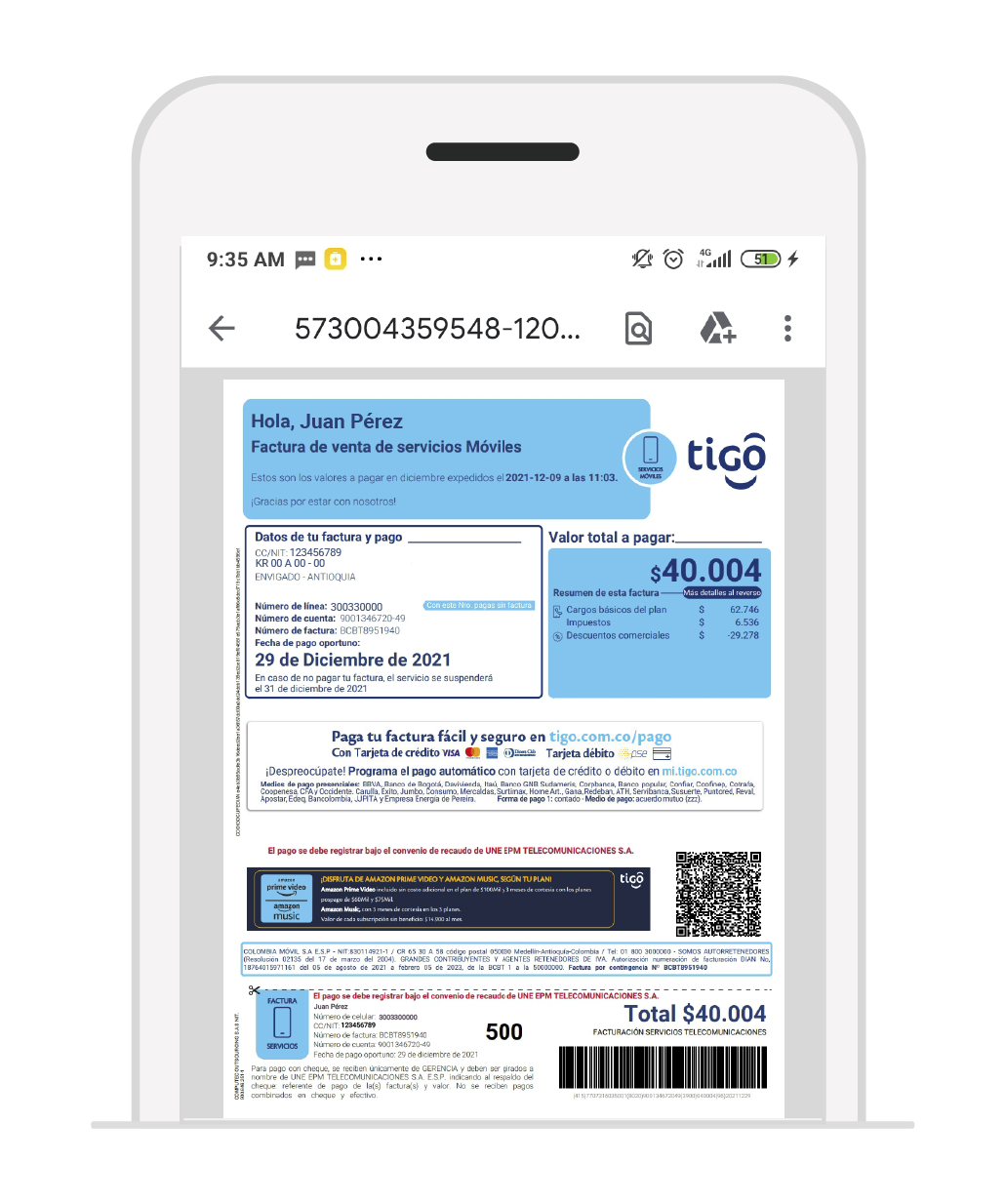 aw-Pagar Factura movil tigo