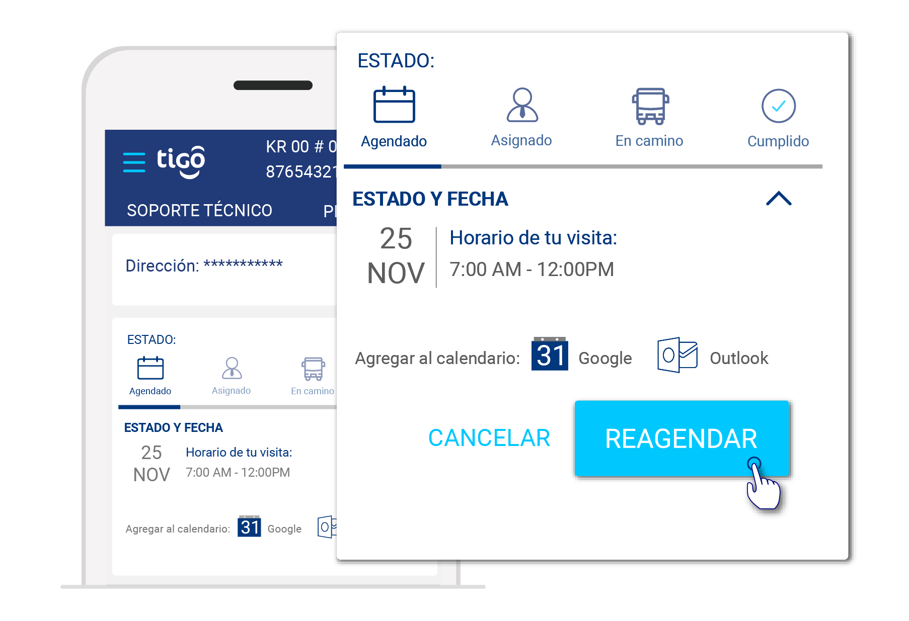 aw-Reagendar Visita Técnica Mi Tigo