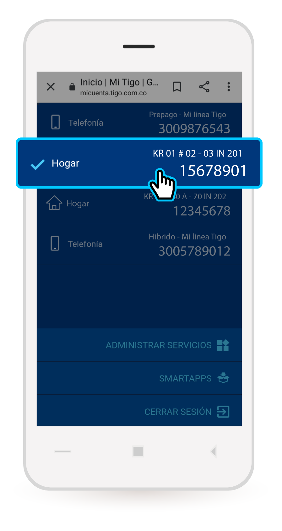 aw-pagar factura tigo con numero de contrato