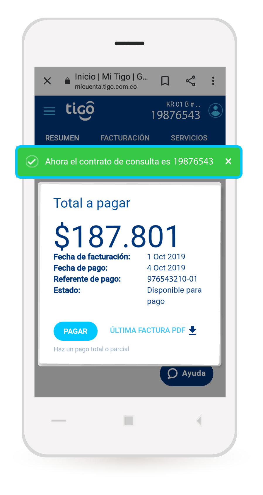 aw-une tigo factura