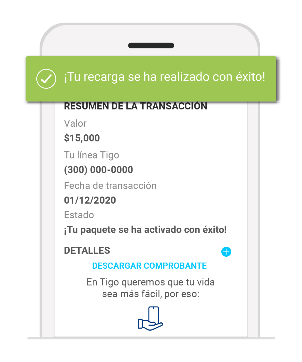 aw-Recargar Tigo Online Paso 5 Adelantar saldo