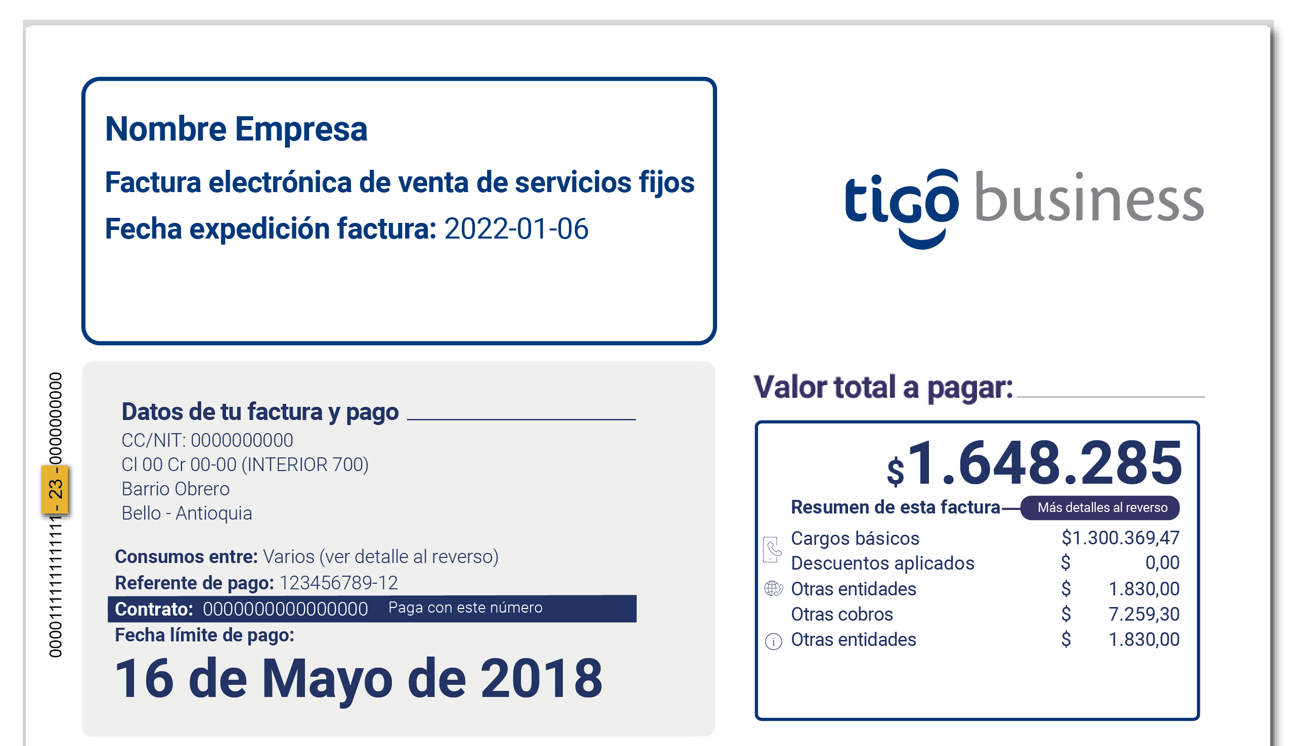aw-tigo business factura