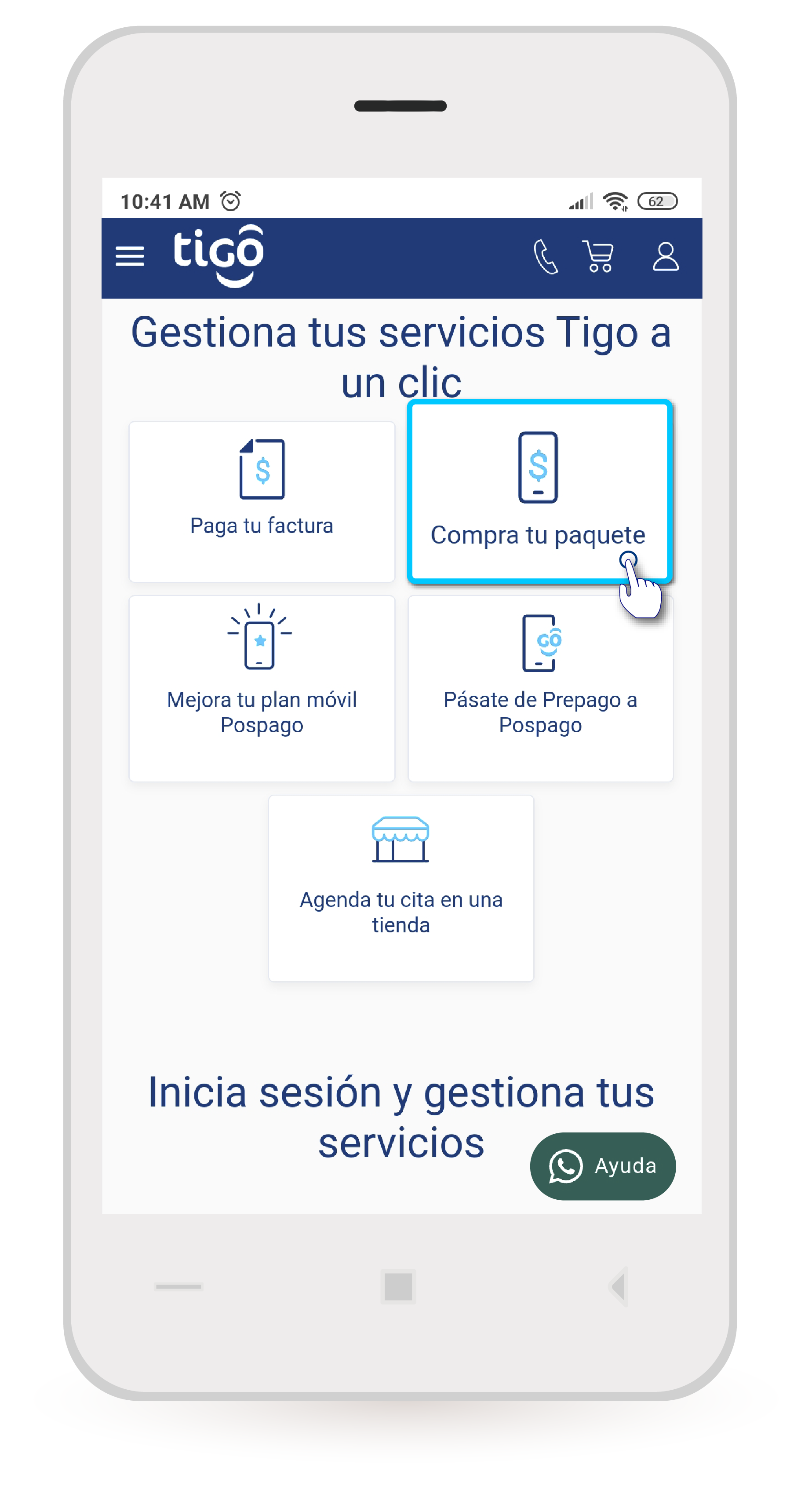 aw-comprar paquetes tigo
