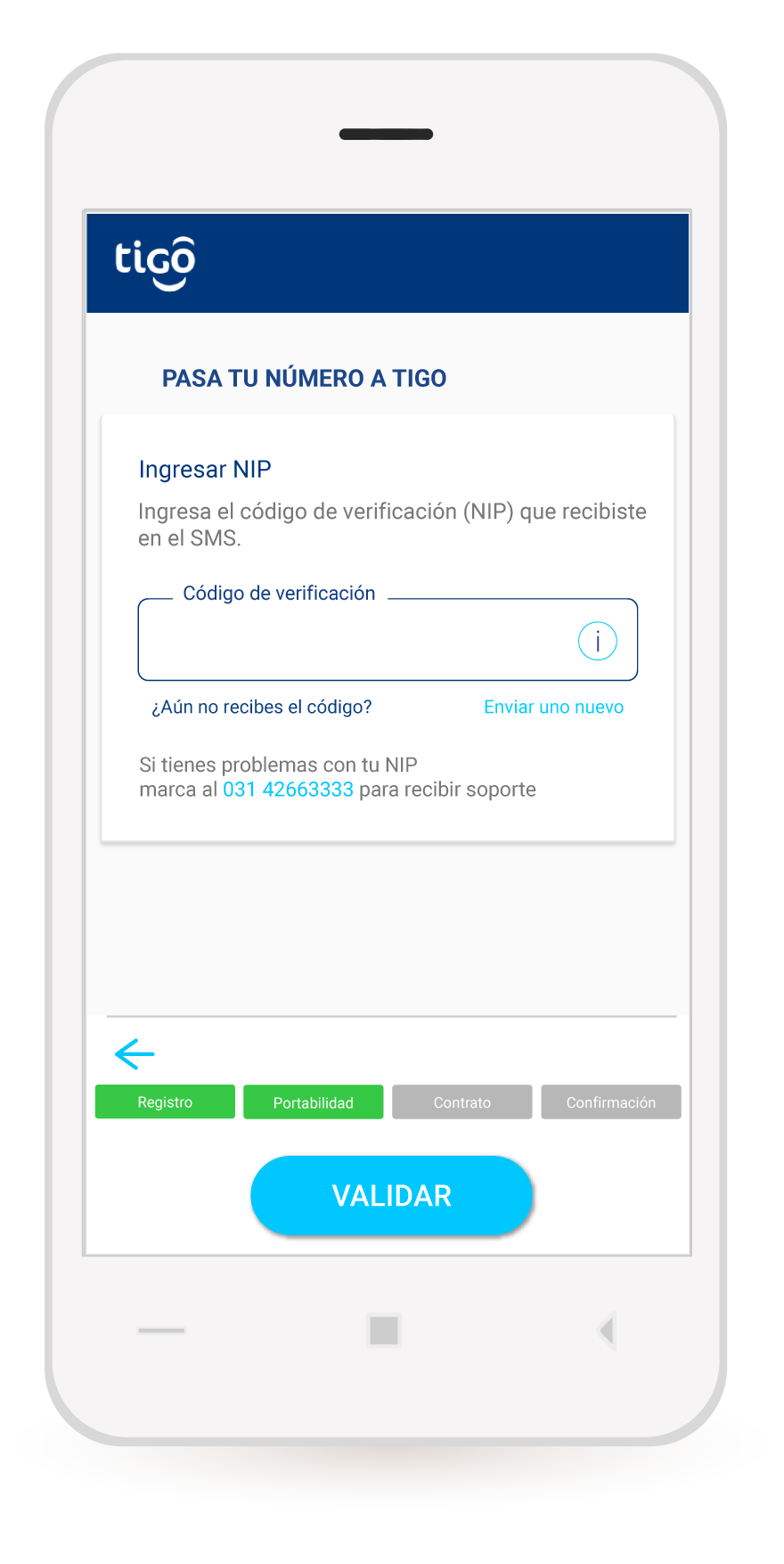 aw-Nip de verificacion para activacion de la sim card