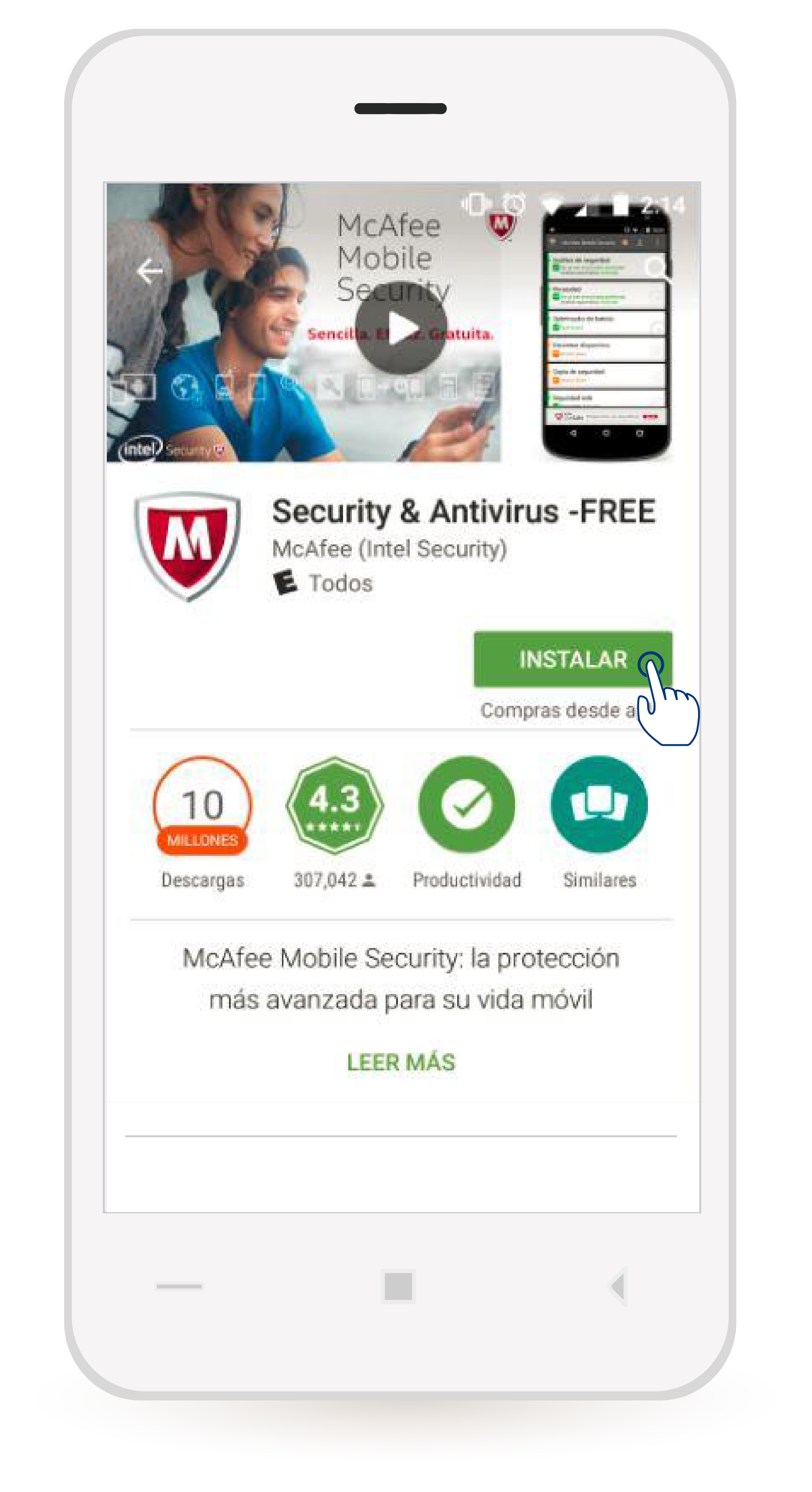 aw-Descargar McAfee paso 3 instalar