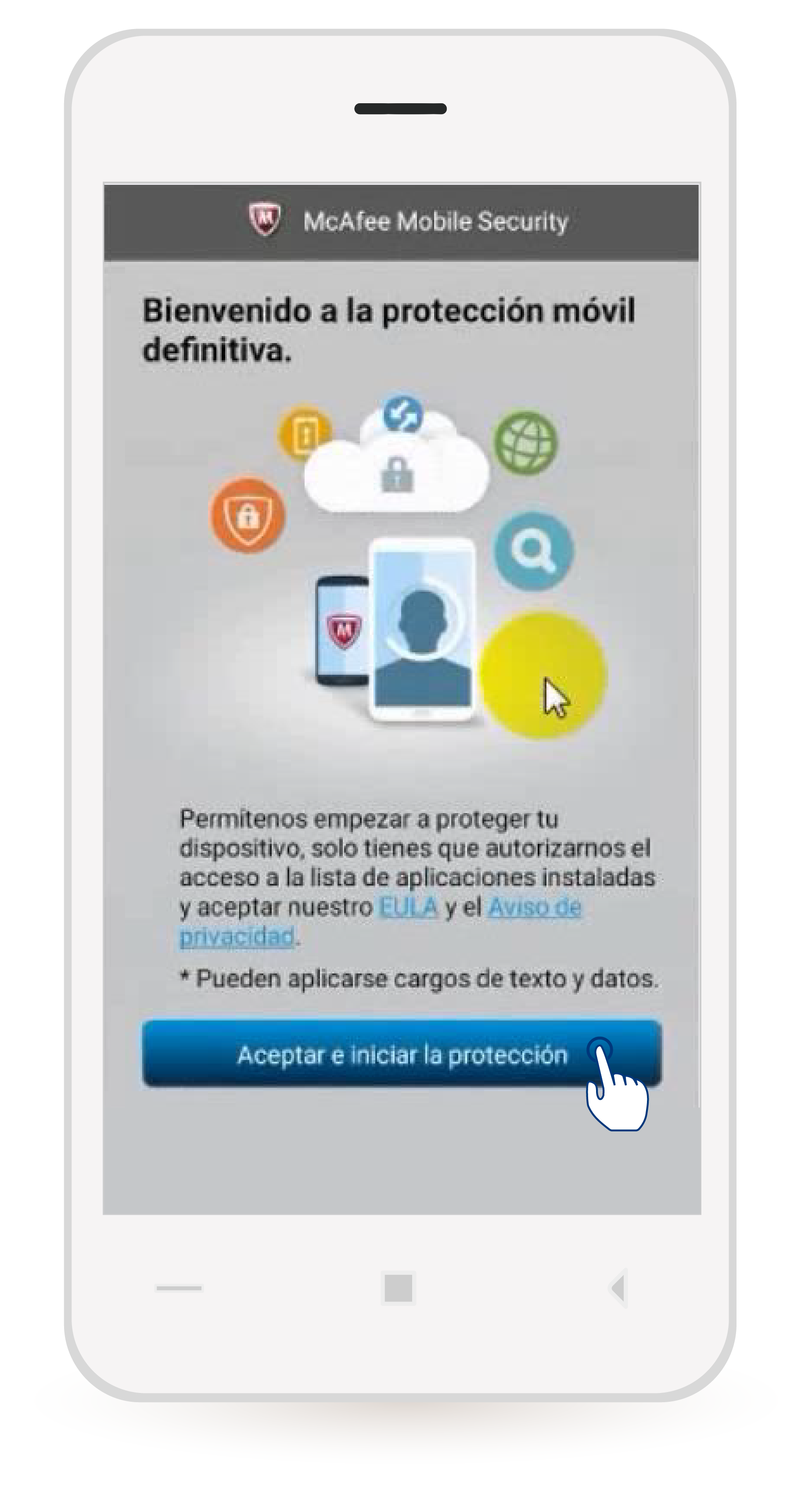 aw-Descargar McAfee paso 5 iniciar la proteccion