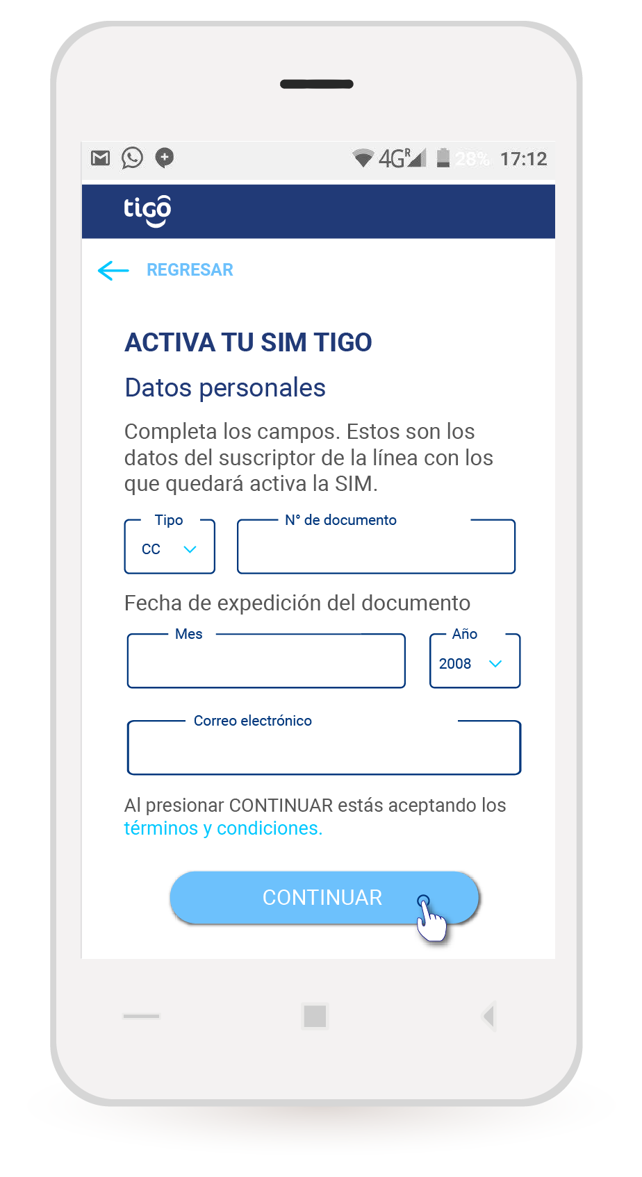 aw-Formulario tigo activacion sim pospago