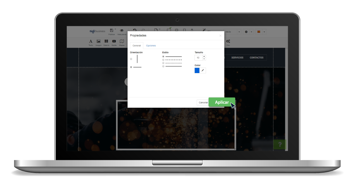 aw-Como agregar lineas a una web Tigo Business Paso 5 Editar