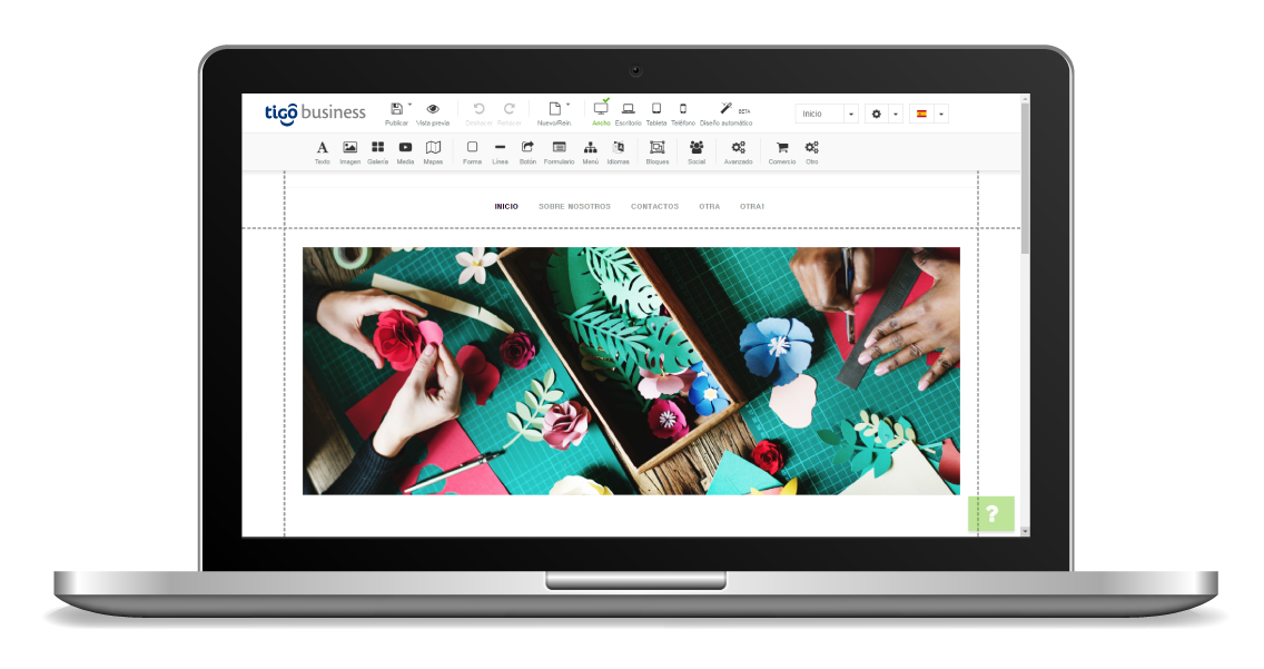 aw-Como administrar su pagina Tigo Business Paso 4 Personalizacion