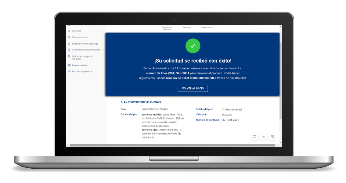 aw-Como tener un plan Tigo Business paso 6 Confirmacion