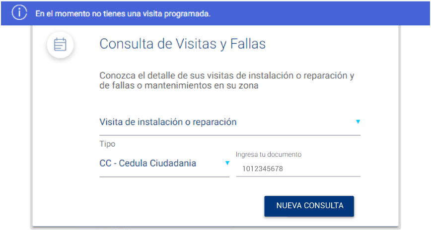aw-Estado de visita en Mi Cuenta Empresas