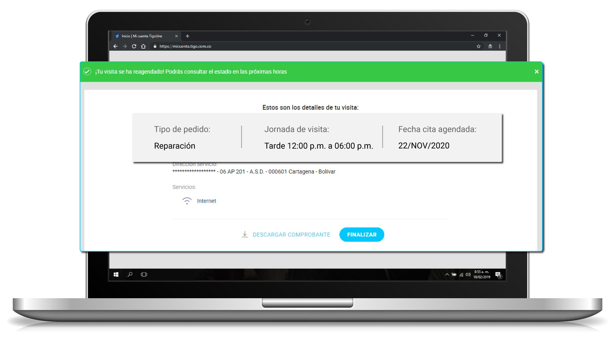 aw-Reagendar visita tigo paso 4