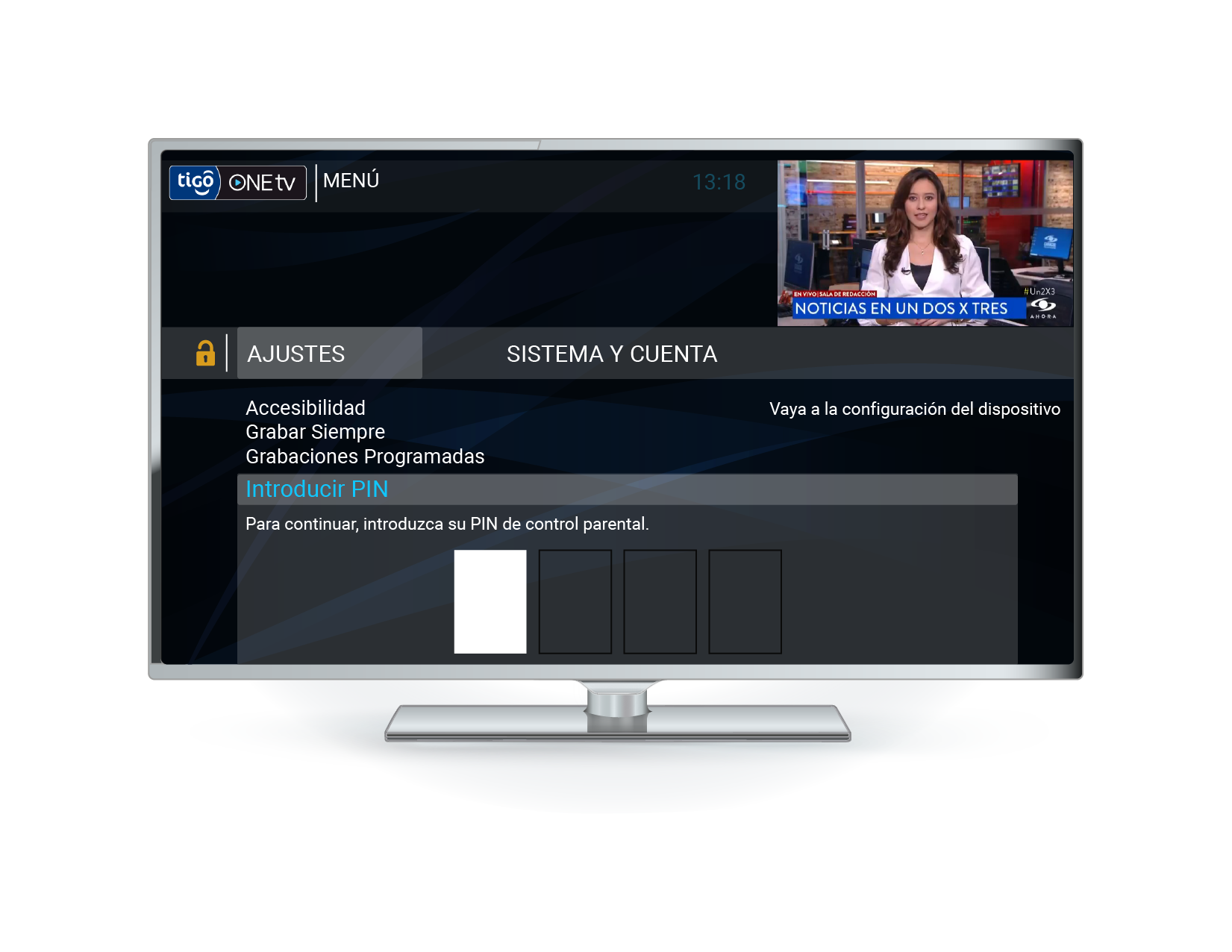 aw-pin de acceso tigo one tv