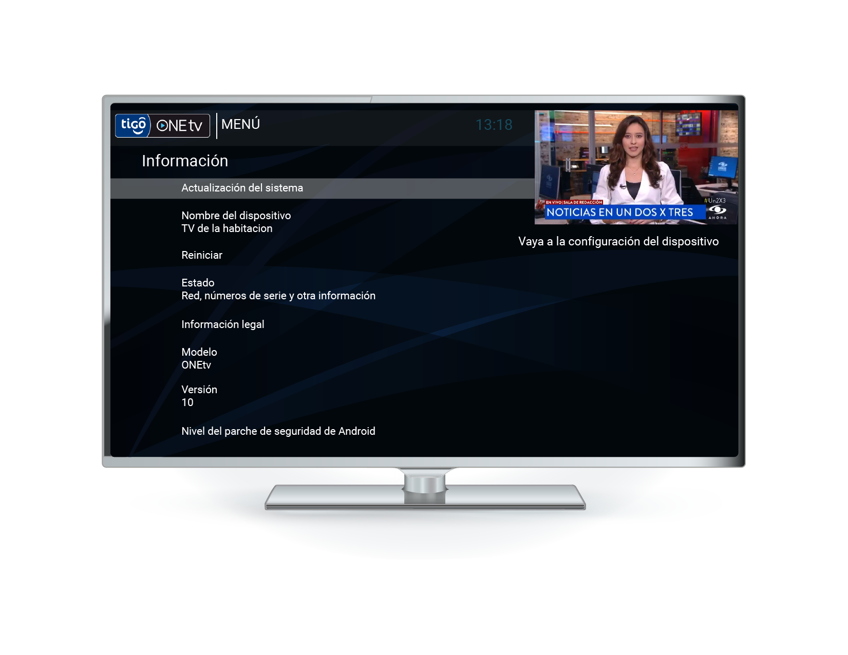 aw-opcion de actualizacion tigo one tv