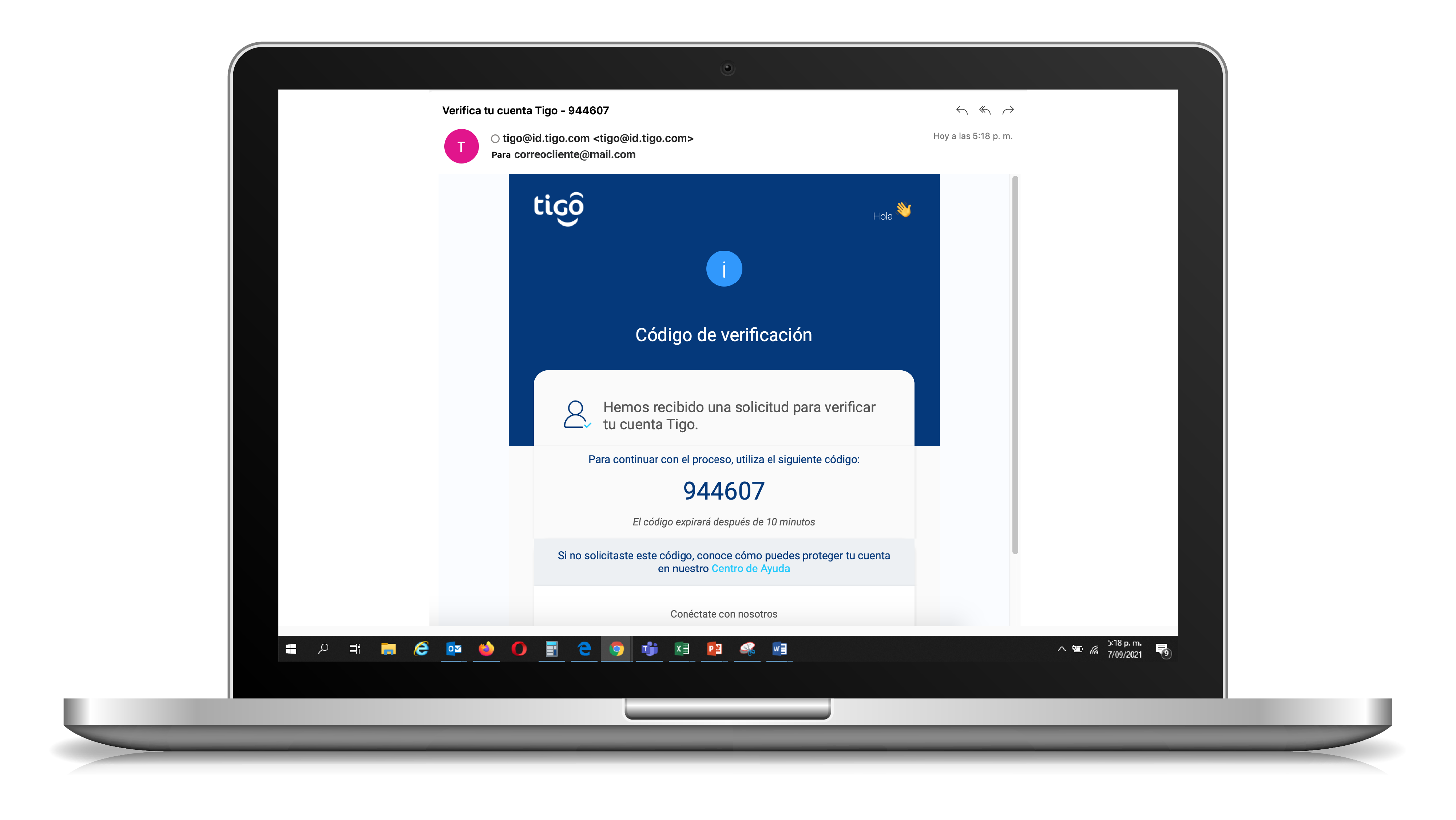 aw-codigo de verificacion tigo business online