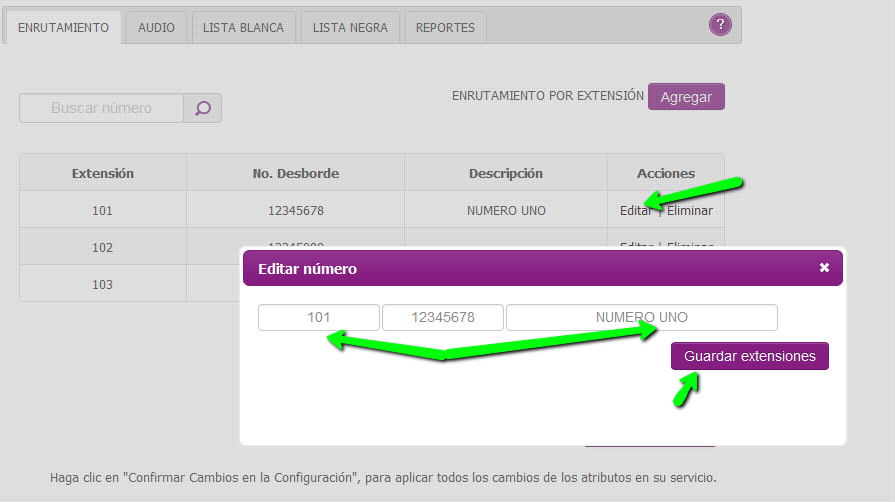 aw-Condiciones a tener en cuenta numero unico tigo tiempo de respuesta