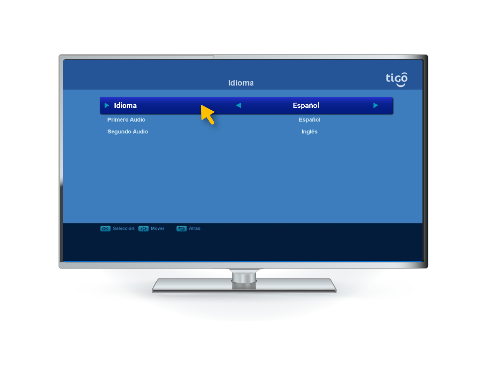 aw-cambiar idioma decodificador de tigo