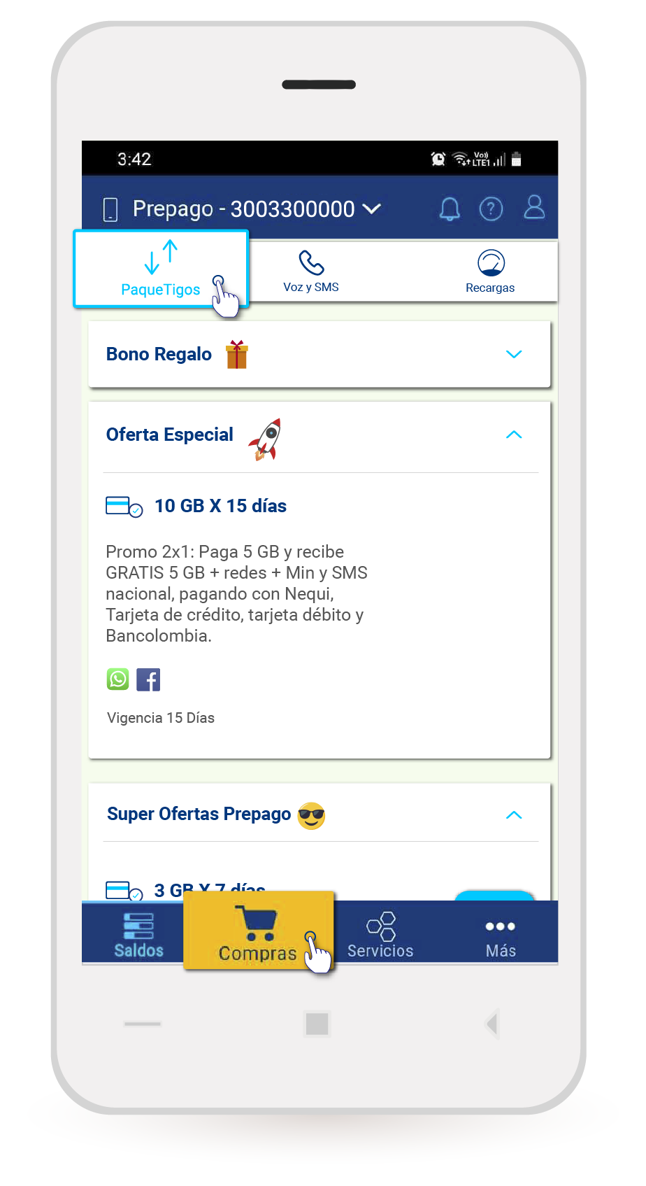 aw-seccion compra paquetigos en tigo app