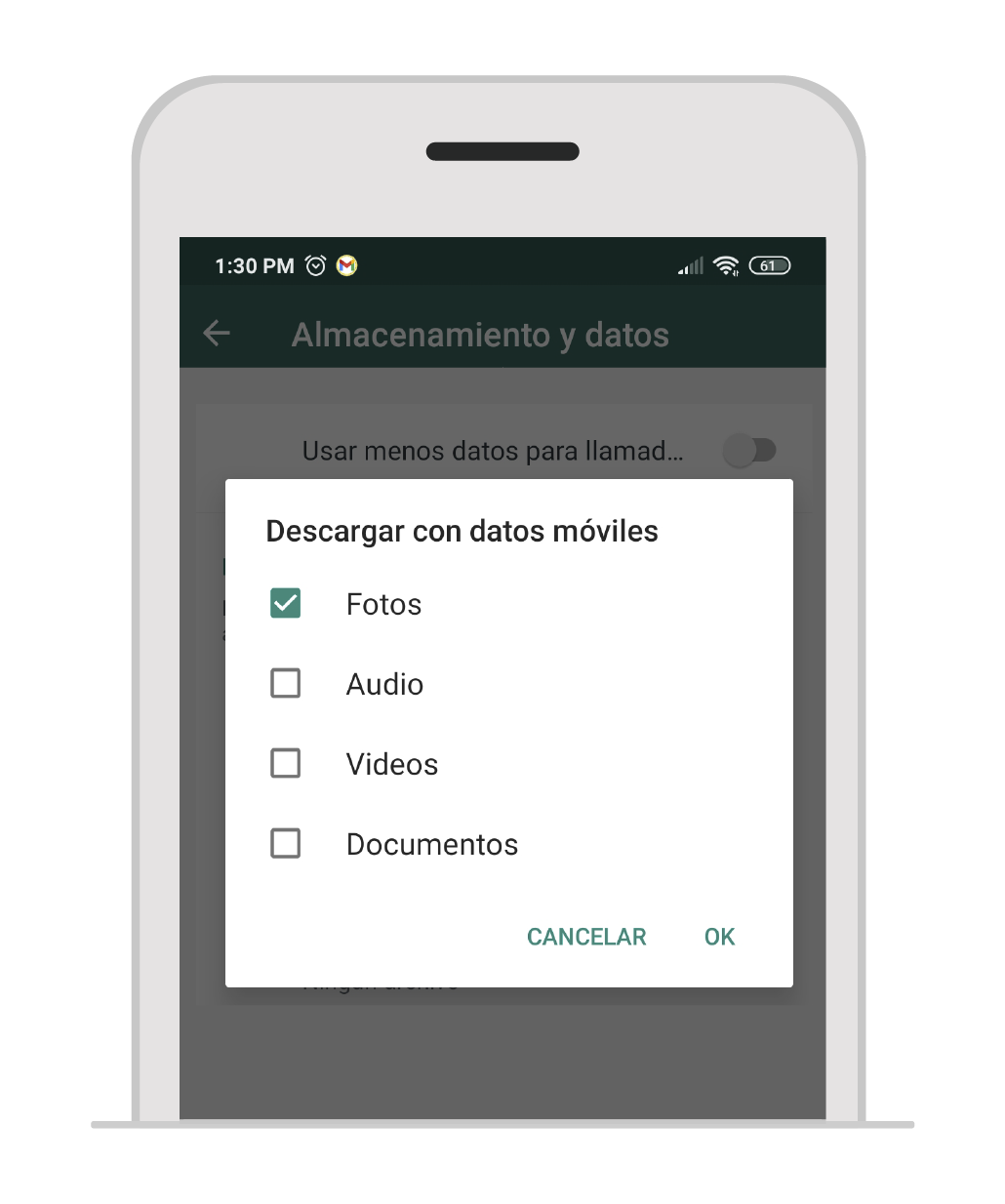 aw-disminuir datos en aplicaciones