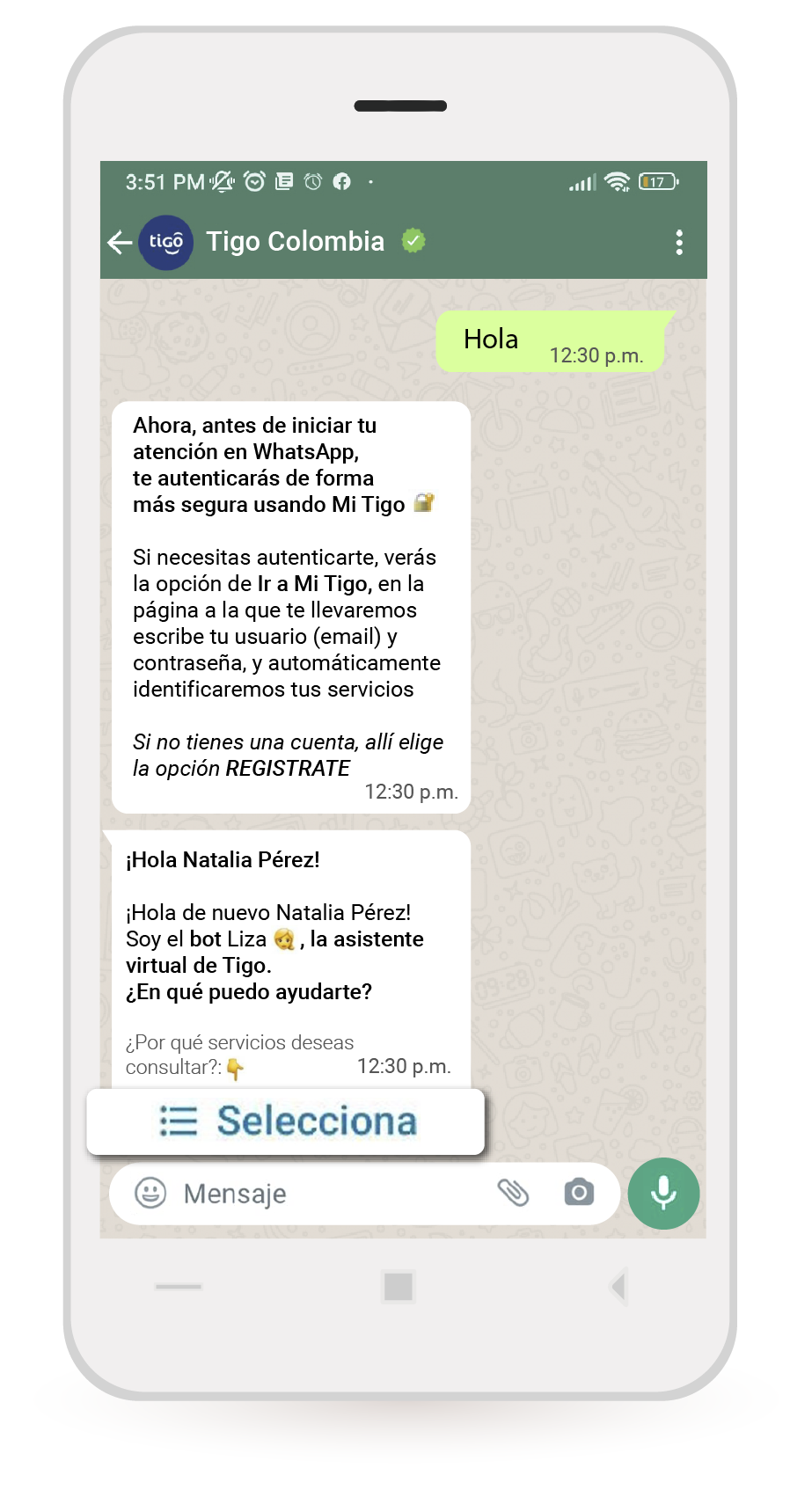 aw-servicio tigo desde whatsapp