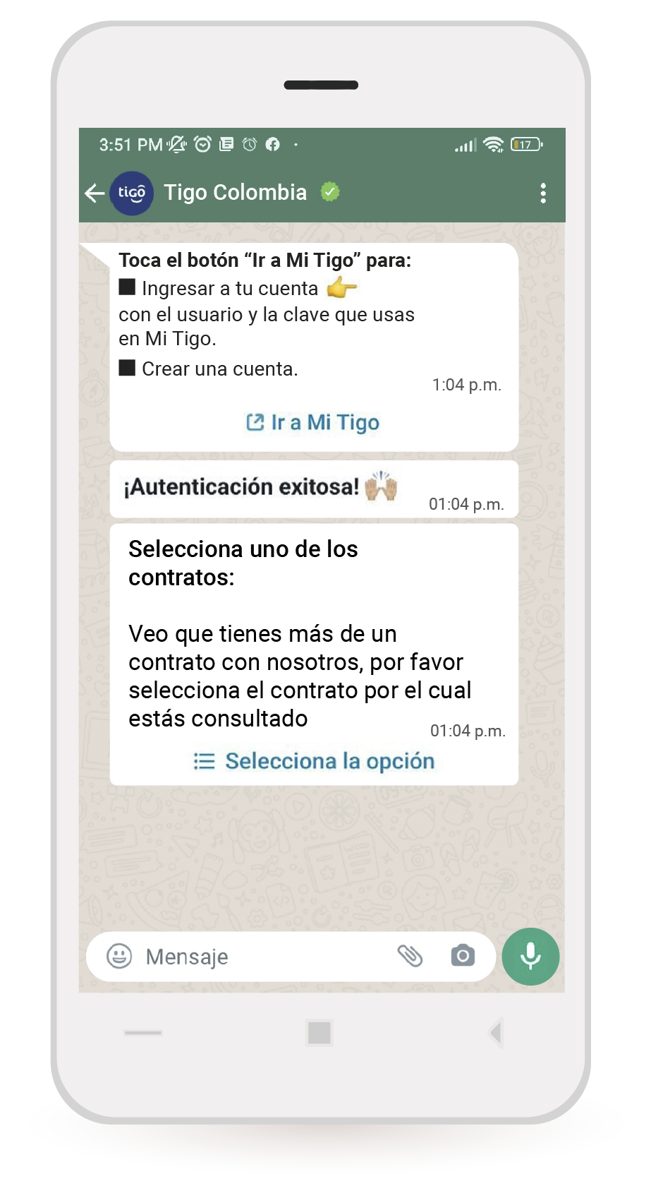 aw-atencion al cliente mi tigo whatsapp