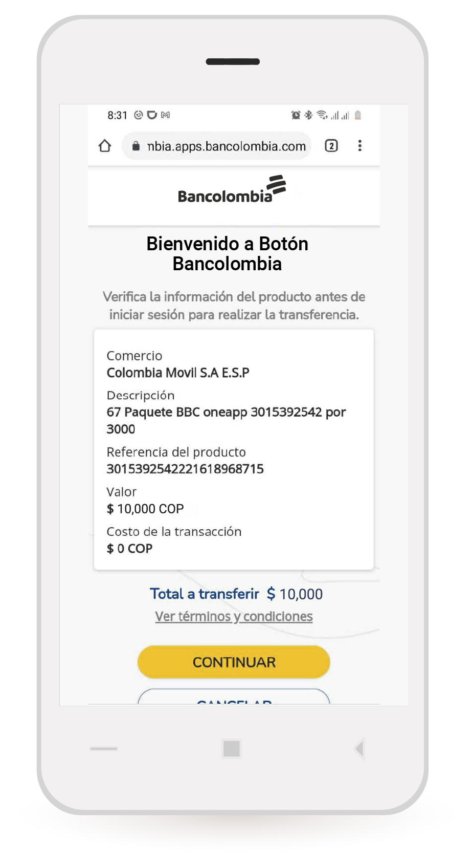 aw-resumen de recarga paquetes tigo
