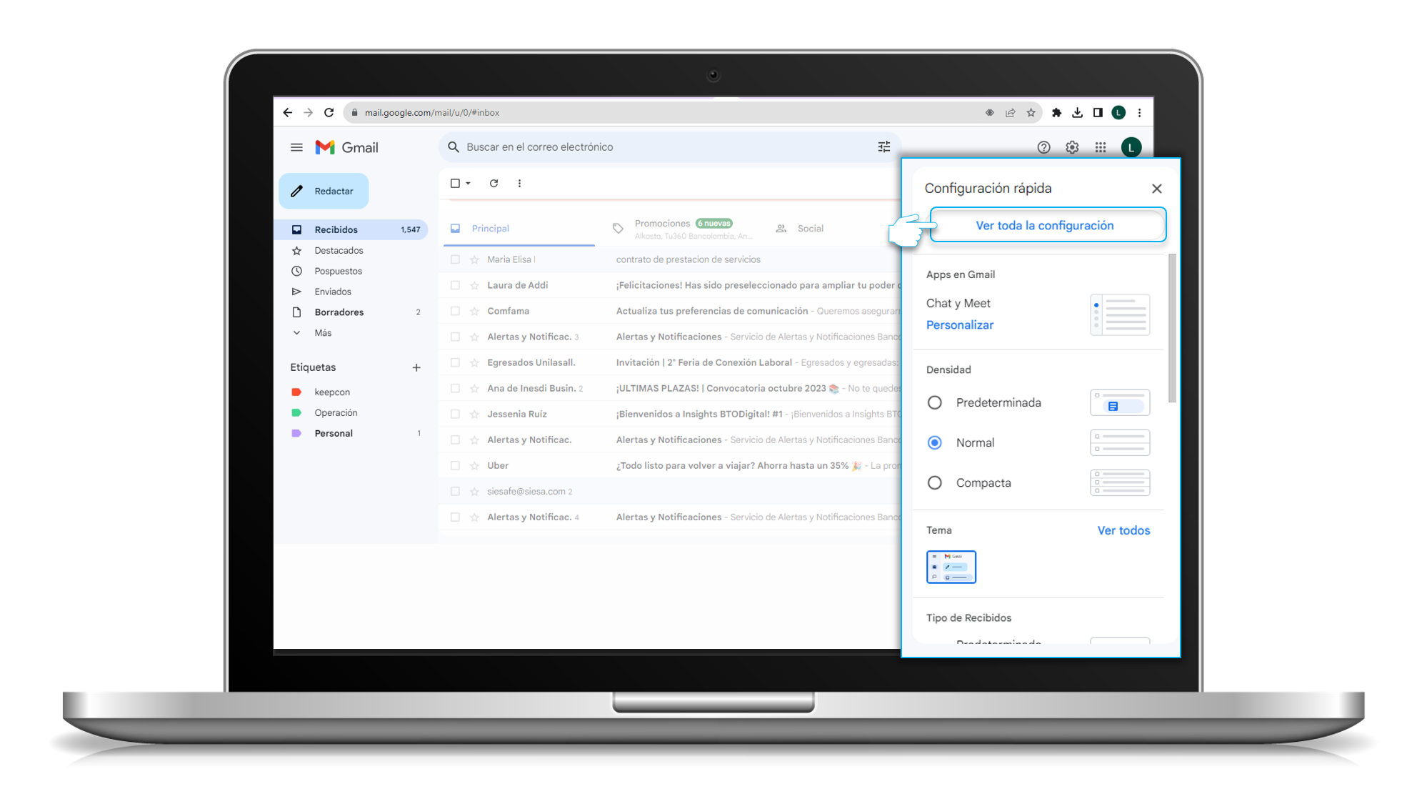 aw-configuracion correo tigo une en gmail