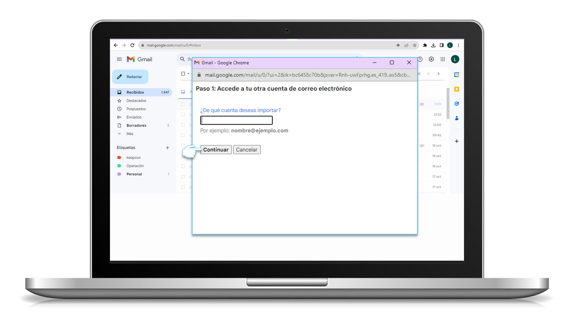 aw-migracion correo gmail tigo une
