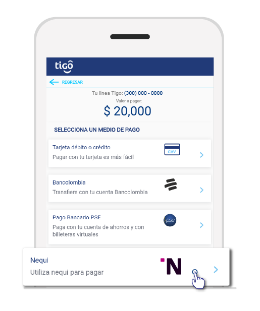 aw-Recargar Tigo con Nequi Paso 3 Otros medios de pago 