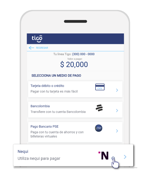 aw-Recargar Tigo con Nequi Paso 3 Otros medios de pago 