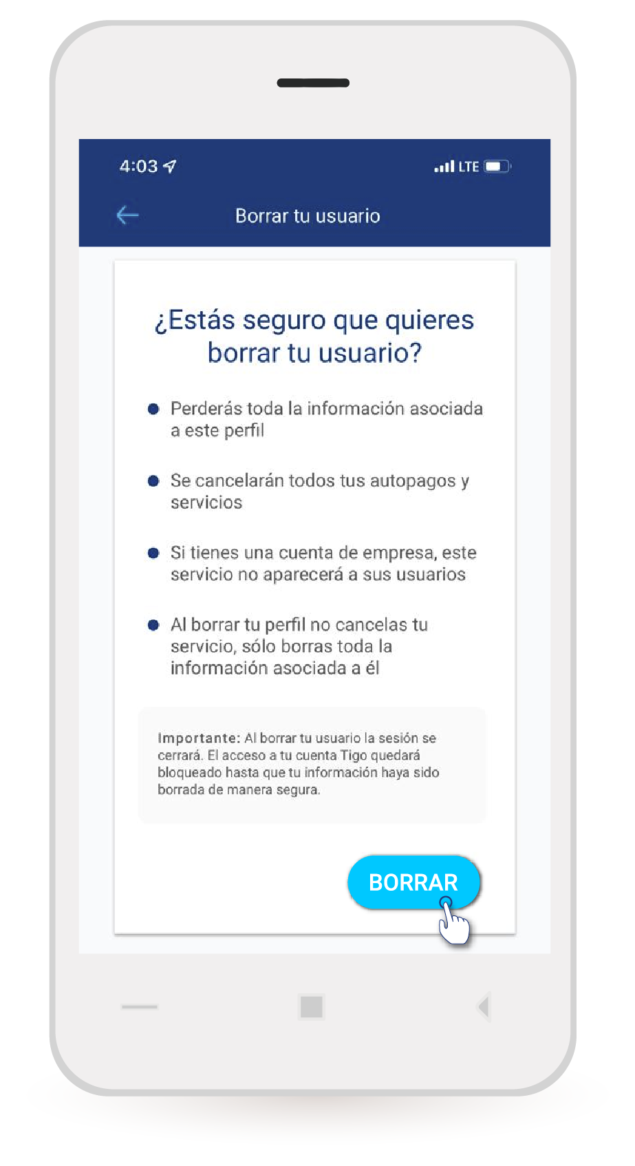 aw-como borrar mi tigo colombia