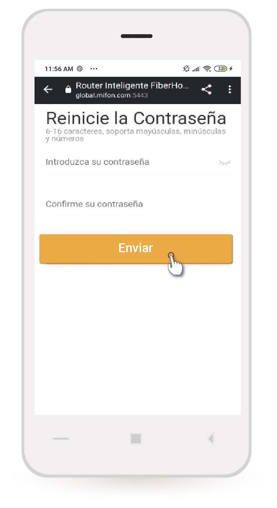 aw- reinicio de contrasena fibehome