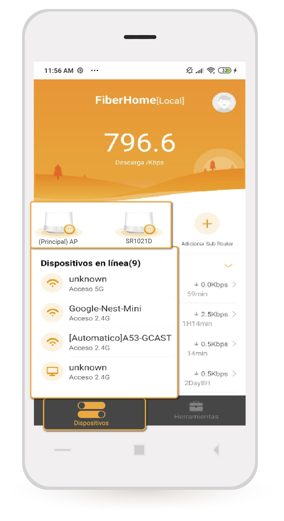 aw-dispositivos conectados al wifi fiberhome