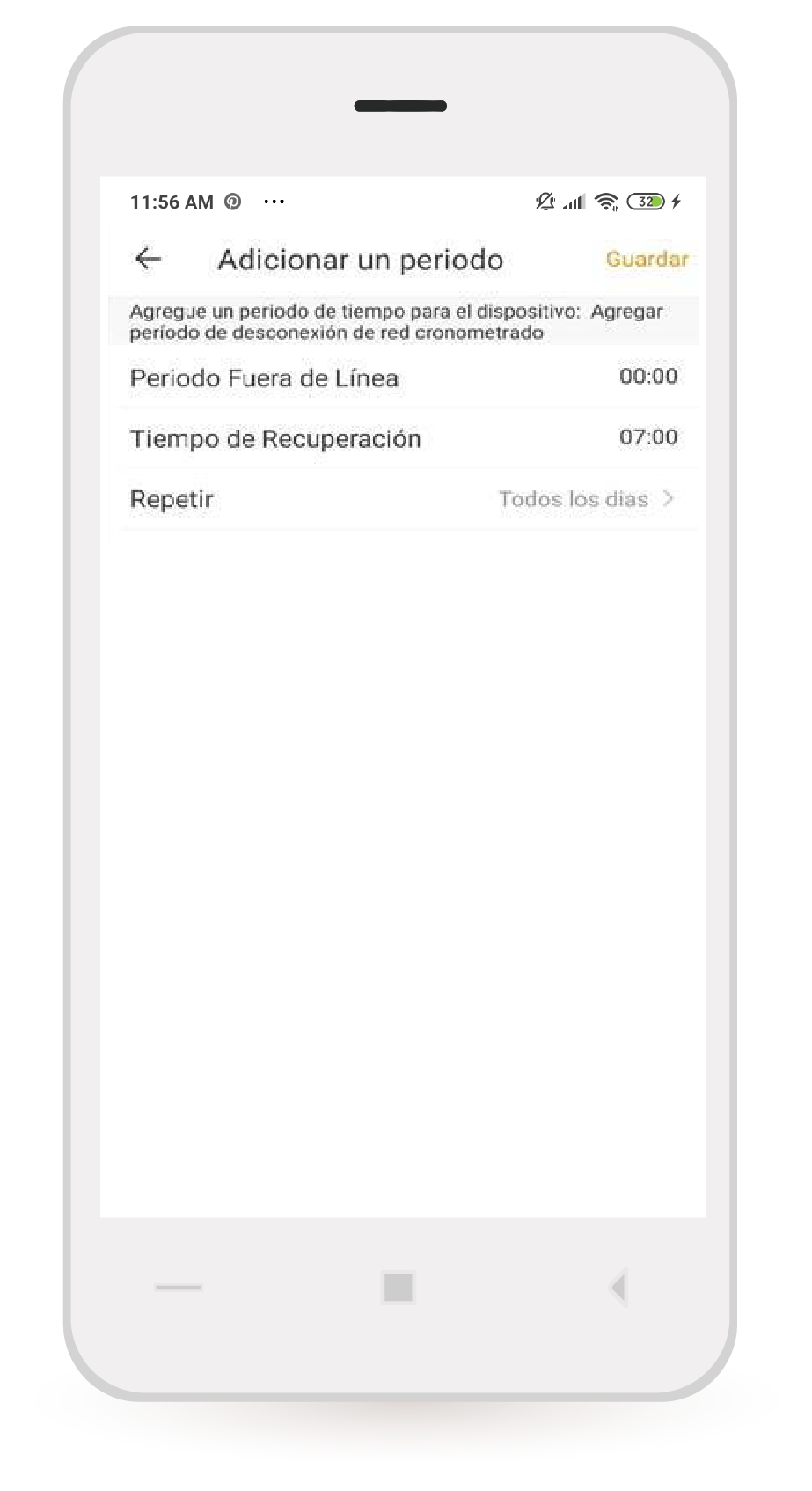 aw-adicionar periodo control parental