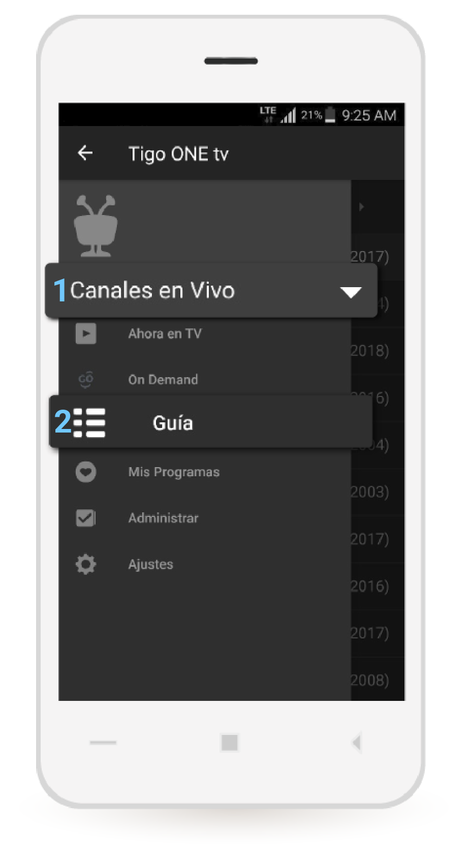 aw-Tigo One Tv Android Paso 1 Canales en Vivo