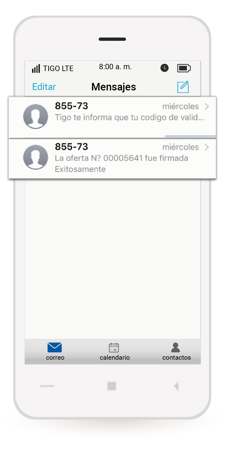 aw-Paso 9 contrato empresarial Tigo Business confimación SMS