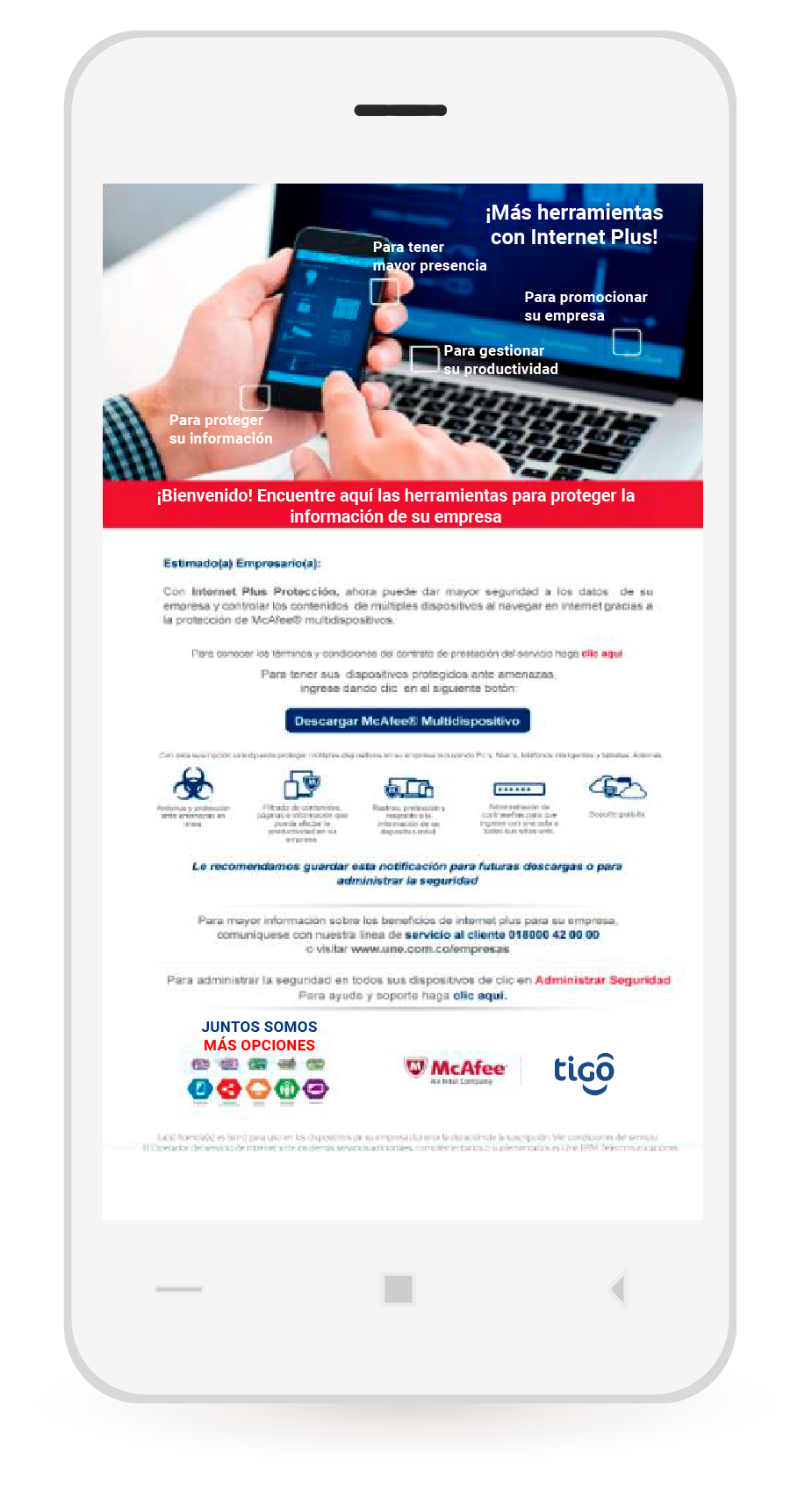 aw-Descargar McAfee paso 1 correo electronico