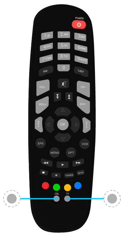 aw-configurar control une para tv