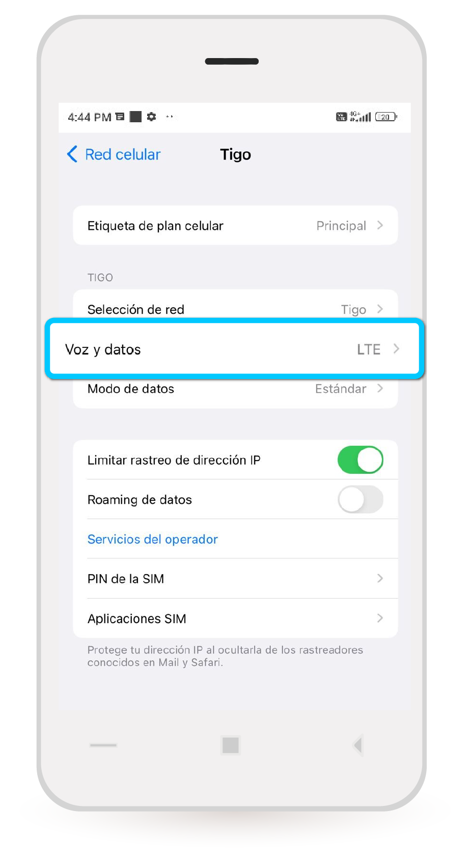 aw-configuracion red celular volte tigo
