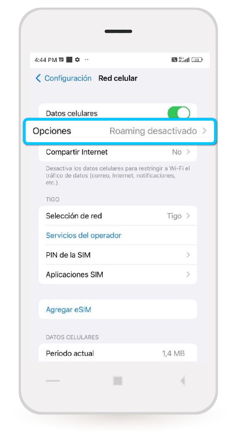 aw-activacion volte tigo en iphone