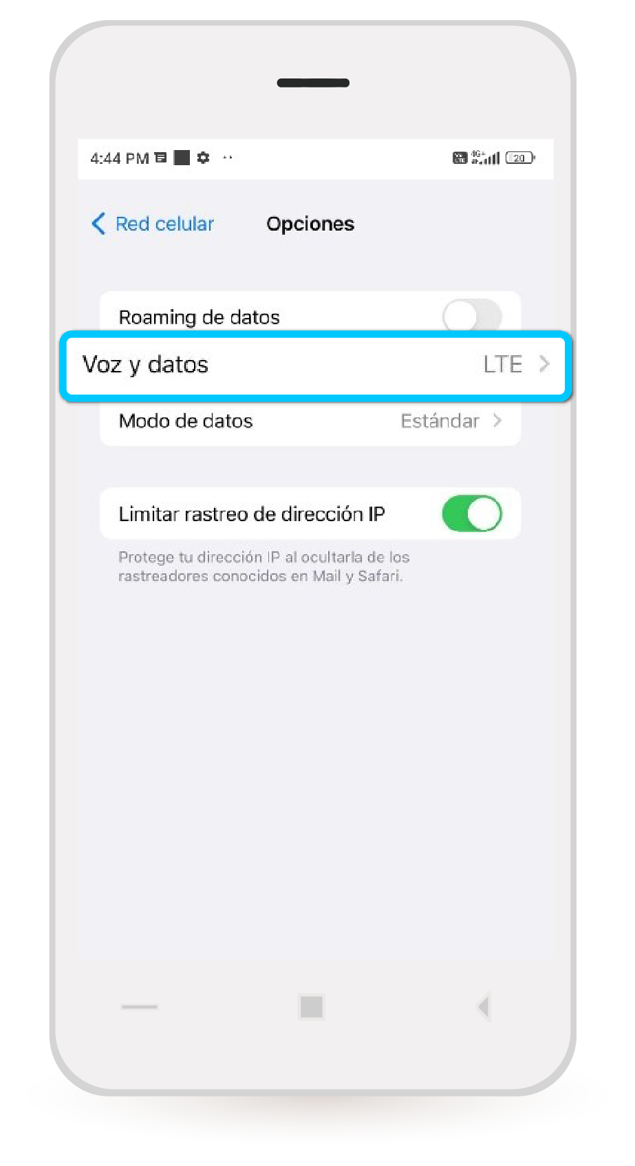 aw-como configurar llamadas volte tigo en iphone