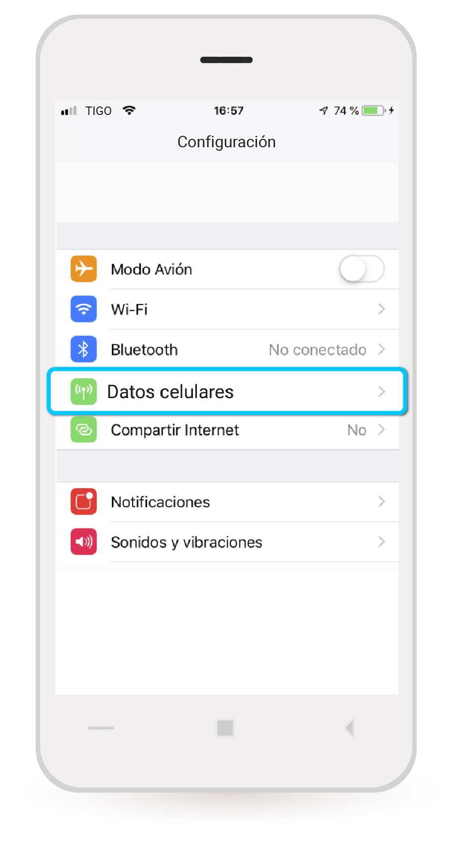 aw-agregar plan de datos sim card virtual tigo iphone