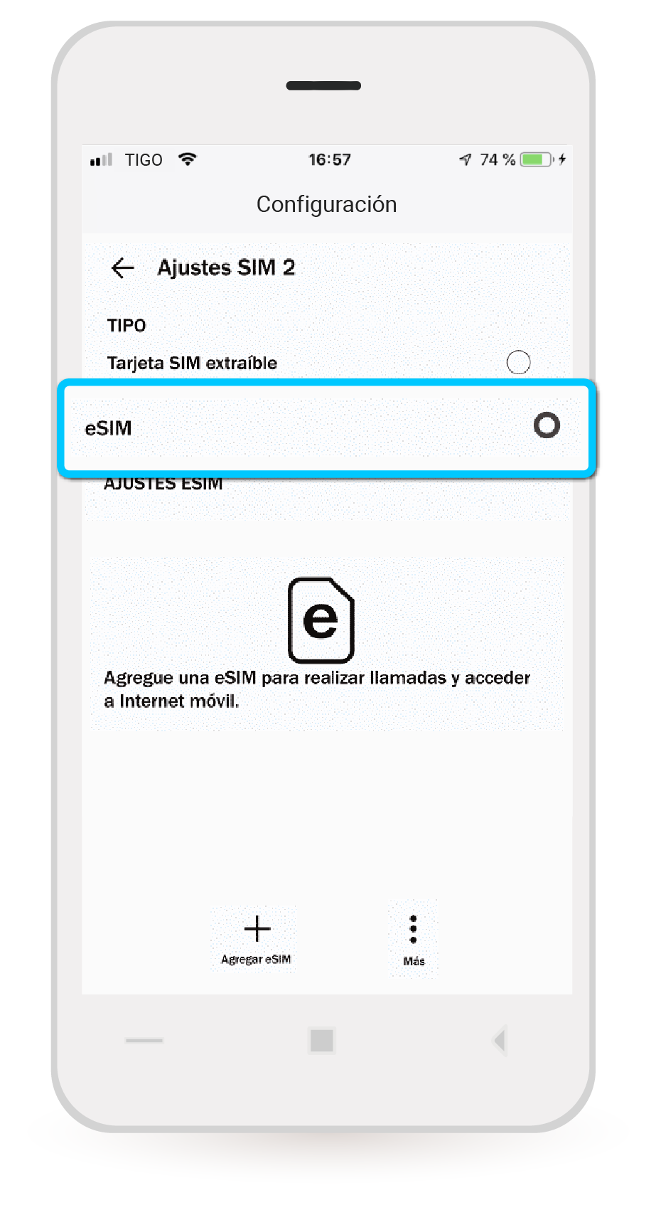aw-añadir esim tigo huawei
