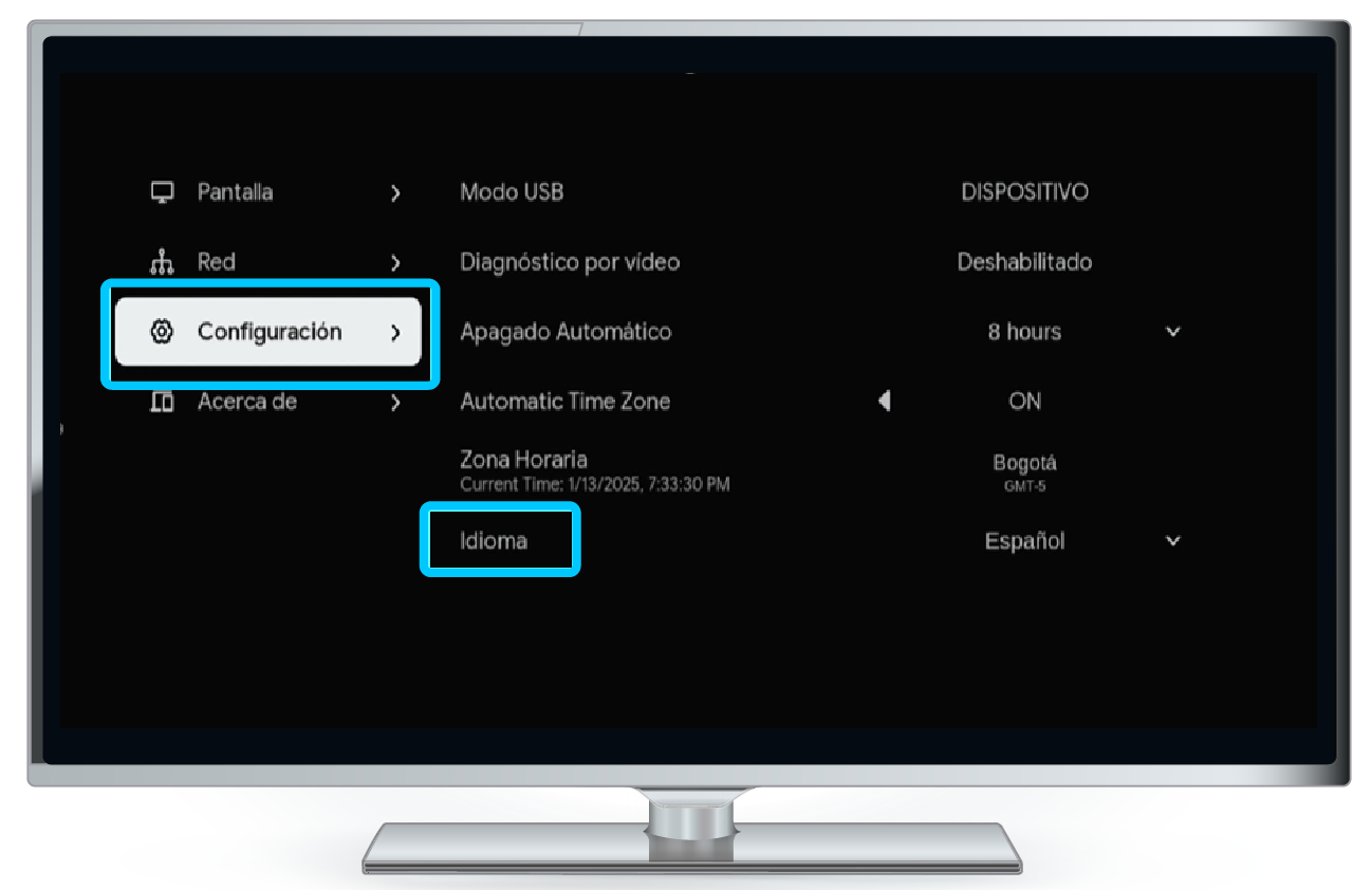 aw-cambio de idioma canales de tv decodificador tigo