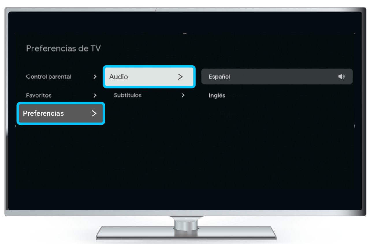 aw-preferencias de audio y subtitulos tigo