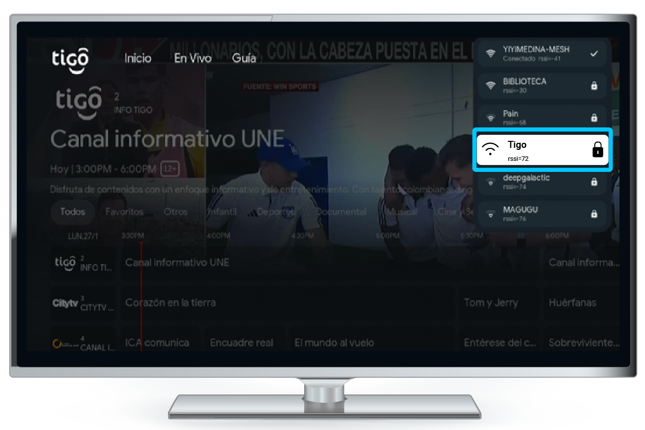 aw-contraseña wifi conexion decodificador tigo